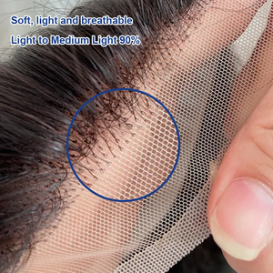 Tahan lama 100% rambut Indian Virgin penuh renda lurus tampilan rambut palsu yang realistis untuk pria Sistem rambut yang tidak dapat terdeteksi - Product Image 2