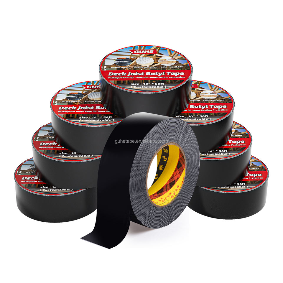 Wholesale Customization 2" X 50' Acrylic Butyl Joist Deck Waterproof Flashing Tape Weather Resistant Self-adhesive Masking Tape