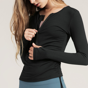 Ultimi Modelli di <span class=keywords><strong>Top</strong></span> Sportivi da Donna a Maniche Lunghe per Attività all'Aperto e Palestra - Product Image 6