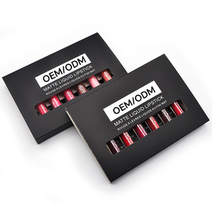 Pelembab Kosmetik Alami Wanita, Makeup Tahan Air, Lip Gloss Cair Mineral Matte, <span class=keywords><strong>Set</strong></span> Lipstik 50G Buatan Cina - Product Image 1