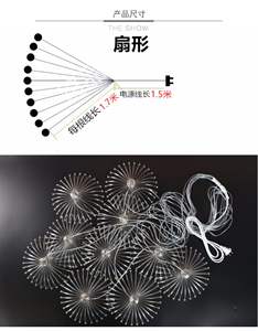 Cortinas Colgantes para Techo de Boda, Guirnalda de Luces de 10 Cabezas para Decoración de Salón, Centro Comercial, Decoración Colgante para Ventanas de Boda - Product Image 4