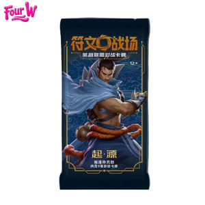 Caja de Sobres de Cartas Coleccionables Rune <span class=keywords><strong>Battlegrounds</strong></span> LOL, Versión en Chino Simplificado, Hecha de Papel Resistente, Juegos de Mesa - Product Image 1