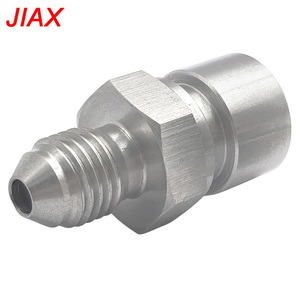 Nuevo Adaptador de Conexión para Línea de Freno SS304 AN3 AN4, Macho Flare a Rosca Hembra 3/8-24 M10x1.0 M10x1.25, Mecanizado CNC de Precisión - Product Image 5