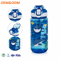 Bouteille d'eau pour enfants 600 ml OEM ODM 3000 pièces avec logo personnalisé, couleur, matériau et emballage pour marques scolaires en marque blanche