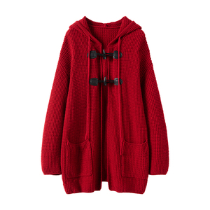 <span class=keywords><strong>Abrigo</strong></span> largo con capucha <span class=keywords><strong>de</strong></span> Otoño/Invierno para mujer con hebilla <span class=keywords><strong>de</strong></span> cuerno y <span class=keywords><strong>abrigo</strong></span> <span class=keywords><strong>de</strong></span> botón para niñas Material <span class=keywords><strong>de</strong></span> mezcla <span class=keywords><strong>de</strong></span> ajuste suelto - Product Image 1