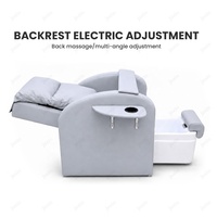 Ensemble de chaise de manucure et pédicure spa massante, chaise confortable pour manucure et pédicure, chaise de massage en cuir PU pour le corps entier