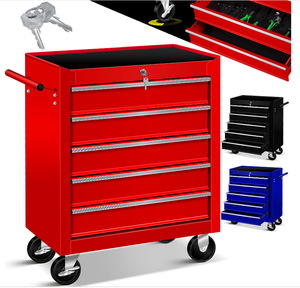 Hot Sell OEM/ODM/OBM Red Black Blue <b>Rolling</b> <b>Tool</b> Cabinet Small Workshop Drawers Drawer Toolbox Lockable Waterproof Anti-Theft - Product Image 5
