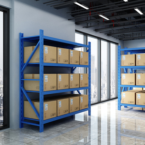 Rak Penyimpanan Logam Kokoh Tahan Air Ramah Lingkungan Dapat Disesuaikan Tahan Lama Tanpa Baut untuk Penyimpanan Gudang - Product Image 3