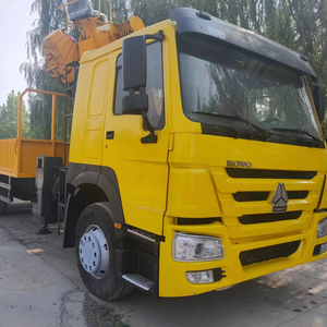 HOWO ใช้6X4 10ล้อขนส่งโลจิสติกส์รถบรรทุกขนส่งสินค้าหนักติดตั้งบนรถบรรทุก10ตัน - Product Image 1