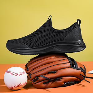 Chaussures de sport pour hommes grande taille, respirantes, en maille, semelle EVA légère, souples, pour la course et la marche printemps-été - Product Image 3