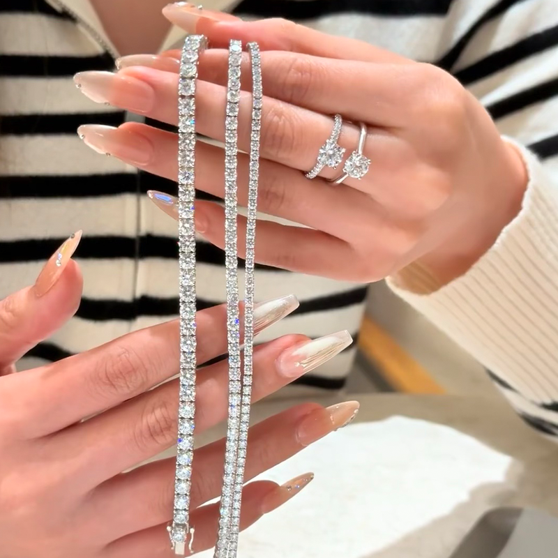 Custom Classic Tennis Bracelet 18K Solid