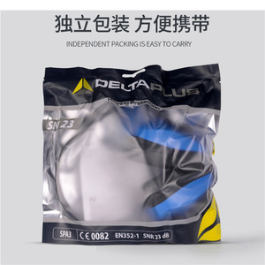 Orejeras Delta con Protección Contra Ruido, Forro de Esponja Azul, para Estudiar, Dormir, Trabajo Industrial y Tiro - Product Image 5