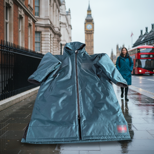 Bata de Cambio Reciclada para <span class=keywords><strong>Surf</strong></span>, para Adultos, Manga Larga con Forro Polar Cálido - Product Image 1