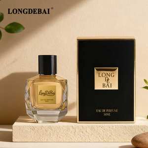 Venta al por mayor vacío claro engarzado botella de Perfume de vidrio 30ml 50ml 100mL botella de Perfume Irregular con imán tapa con caja - Product Image 2