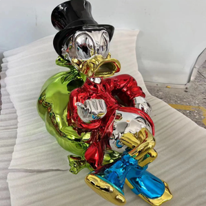 Résine Rouge Chrome <span class=keywords><strong>Monopoly</strong></span> Sculpture Personnalisé Pop Art Grande Sculpture En Fiber De Verre Dessin Animé Mario Sculpture Pour Boutique Galerie - Product Image 4