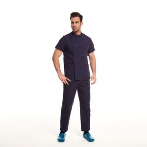 Traje Quirúrgico de Polialgodón Twill con Botones Laterales Dobles, Uniforme para Quirófano de Hospital, Conjunto Médico Personalizado OEM para Doctor y <span class=keywords><strong>Enfermera</strong></span> - Product Image 2