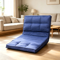 Canapé-lit moderne pliable en tissu, dossier réglable, confortable, soutien dorsal, polyvalent pour salon et chambre