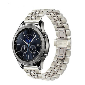 Lionorm Luxe <span class=keywords><strong>7</strong></span> Perles Lien Bracelet 20mm 22mm Bracelet De Montre En Acier Inoxydable Bracelet De Poignet En Métal pour Montres Intelligentes - Product Image 6