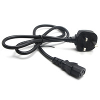 Kabel catu daya AC C13 Plug Core 3 Pin Laptop kualitas tinggi untuk Pc