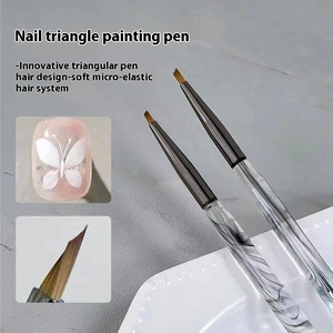 Stylo à Encre Universel de Haute Qualité Style Ancien pour Peinture sur Ongles, Tige Durable en Nylon, Métal, Plastique, Acrylique, Silicone – Idéal pour Salons de Beauté - Product Image 2