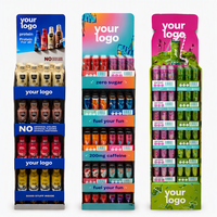 Stand Display Kardus, Unit Display Lantai, FSDU, Stand Pop Pos Bergelombang untuk Toko Supermarket