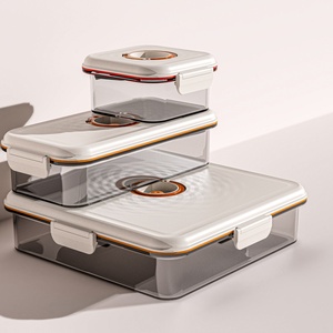 Custom Reusable <b>Plastic</b> Lunch Box Vacuum Seal <b>Containers</b> With Pump Airtight Vacuum <b>Food</b> Storage <b>Container</b> - Product Image 4