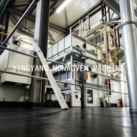Ligne de production de non-tissés automatiques YINGYANG par ailerage et poinçonnage à l'aiguille, haute capacité, pour feutre recyclé