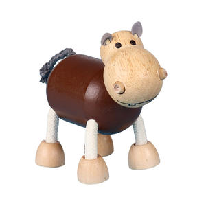 Venta directa de fabricantes de simulación de madera, muñecos de animales pequeños de granja forestal, juguetes cognitivos de educación temprana - Product Image 1