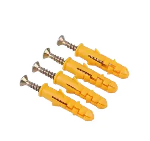 Fasteners Fish shape Plastic Expansion/Small Yellow Fish Plastic Expansion Anchor Wall Plug