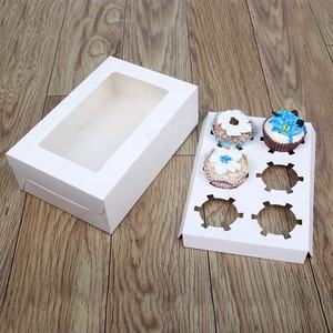 Kualitas Tinggi Karton Putih Bahan 6-12 Lubang Cupcake Kotak dan Kemasan Kraft Kertas Kotak untuk Cupcake - Product Image 5