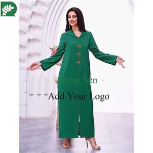 Quality Islamic <strong>Clothing</strong> Plus <strong>Size</strong> Long Sleeve Kaftan Style <strong>Malaysia</strong> Abaya Dubai Women Muslim Dresses - Product Image 5