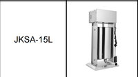 Machine à saucisses électrique verticale JKSA-15L, capacité 15L, en acier inoxydable, avec commande par pédale, usage commercial