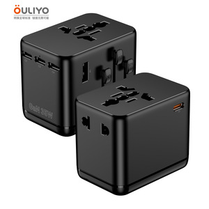 OULiYO Mini GaN 35W PD Travel <b>Adapter</b> 2 <b>USB</b> Ports Universal Fast Charging Pocket <b>Plug</b> - Product Image 3
