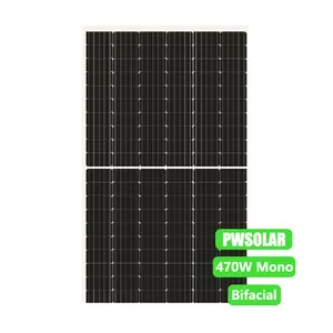 Solar Panels Suppliers Half Cell 470W Watts High Efficiency Mono Photovoltaic PV Panels With 120 Cells With CE TUV Certification