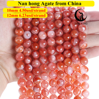 Perles en pierre d'agate de Nanhong Zhe Ying 10mm 12mm pour bricolage