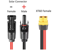 12AWG 4 mm2 PVC XLPE Isoliertes Solara schluss kabel Stecker/Buchse Einzel kopf für mobile Energie speicher im Freien