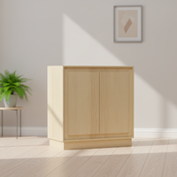 Buffet latéral à larges rainures avec rangement, grande table de buffet moderne et organique pour entrée et salon