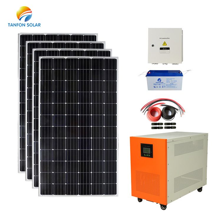 Солнечные энергогенерирующие системы, полный комплект, электростанция 6 кВт, солнечная панель для домашнего электричества, 1000 Вт, 2000 Вт, 3000 Вт, 5000 Вт