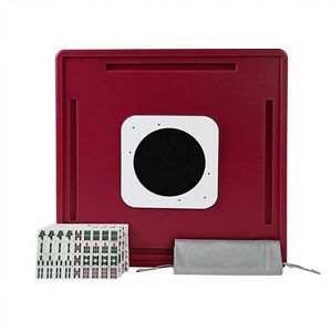 Mini jeu de Mahjong moderne non motorisé en boîte, léger (2,8 kg), portable, rose, pour le camping en plein air et les voyages, idéal pour les fêtes de famille - Product Image 4