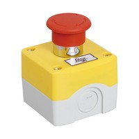 Boîtier de bouton-poussoir en plastique SP-A001, étanche IP66, bouton d'arrêt d'urgence, commande monoposition, câblage à vis pour applications électroniques
