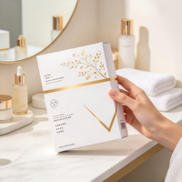 Boîtes d'emballage pliantes en papier avec logo personnalisé, cartons gaufrés à l'or pour cosmétiques, cadeaux et artisanat de détail
