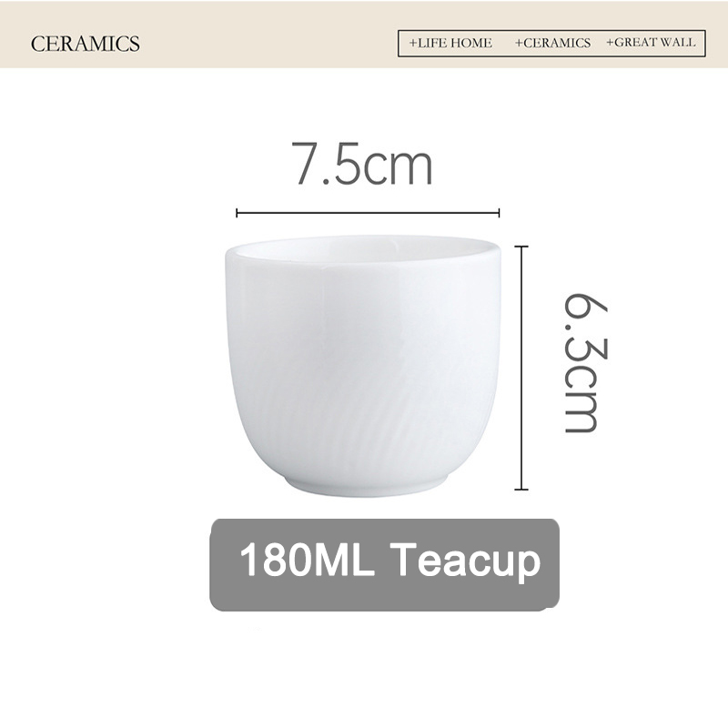 Tazza da tè bianca 180ML