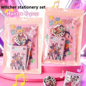 Set de Papelería K-POP Demon Hunters, Lindo Juego de Cuaderno y Bolígrafo con Diseño de Varita Mágica de Dibujos Animados, Artículos Escolares al por Mayor para Niños y Adolescentes - Product Image 1