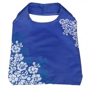 Sac de courses pliable en polyester réutilisable écologique Rpet 190t 210d avec logo, sac de courses pliable en nylon Ripstop - Product Image 4