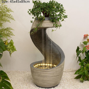 Fontaine d'eau rétro de style européen du milieu du siècle, pour l'intérieur et l'extérieur, décoration de <span class=keywords><strong>jardin</strong></span> <span class=keywords><strong>zen</strong></span>, souvenir, décoration de maison neuve - Product Image 3