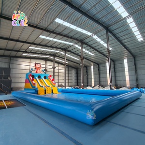 <span class=keywords><strong>Parque</strong></span> Acuático Inflable Comercial Grande con Tobogán y Piscina para Niños y Adultos, Equipo de Diversión al Aire Libre - Product Image 2