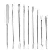 Spatules de Maquillage en Acier Inoxydable à Double Extrémité pour Mélange de Couleurs et Application de Fond de Teint Liquide – Outil de Grattage pour une Surface Lisse