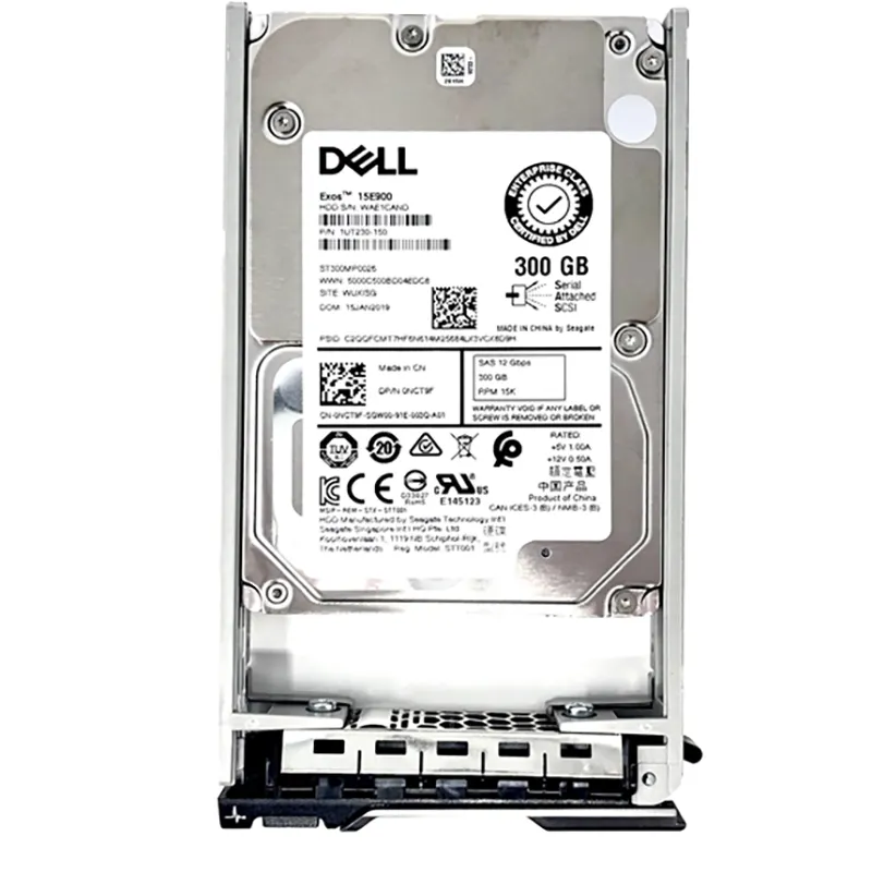 High quality Dell 300GB hard disk 2.5'' 10000 rpm 12 GB/s SAS SATA drive hard