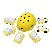 Giyo — équipement de Protection pour enfants, équipement de cyclisme 7 en 1, avec casques, patinage, vitesse, jeu de genouillères et coudières