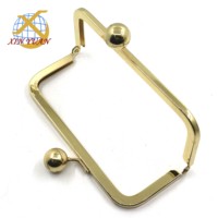 En gros 15.5*6.4cm Or Baiser Serrure Fermoir En Métal Sac À Main Cadre Matériel Spécial Sac Accessoires Embrayage Cadre